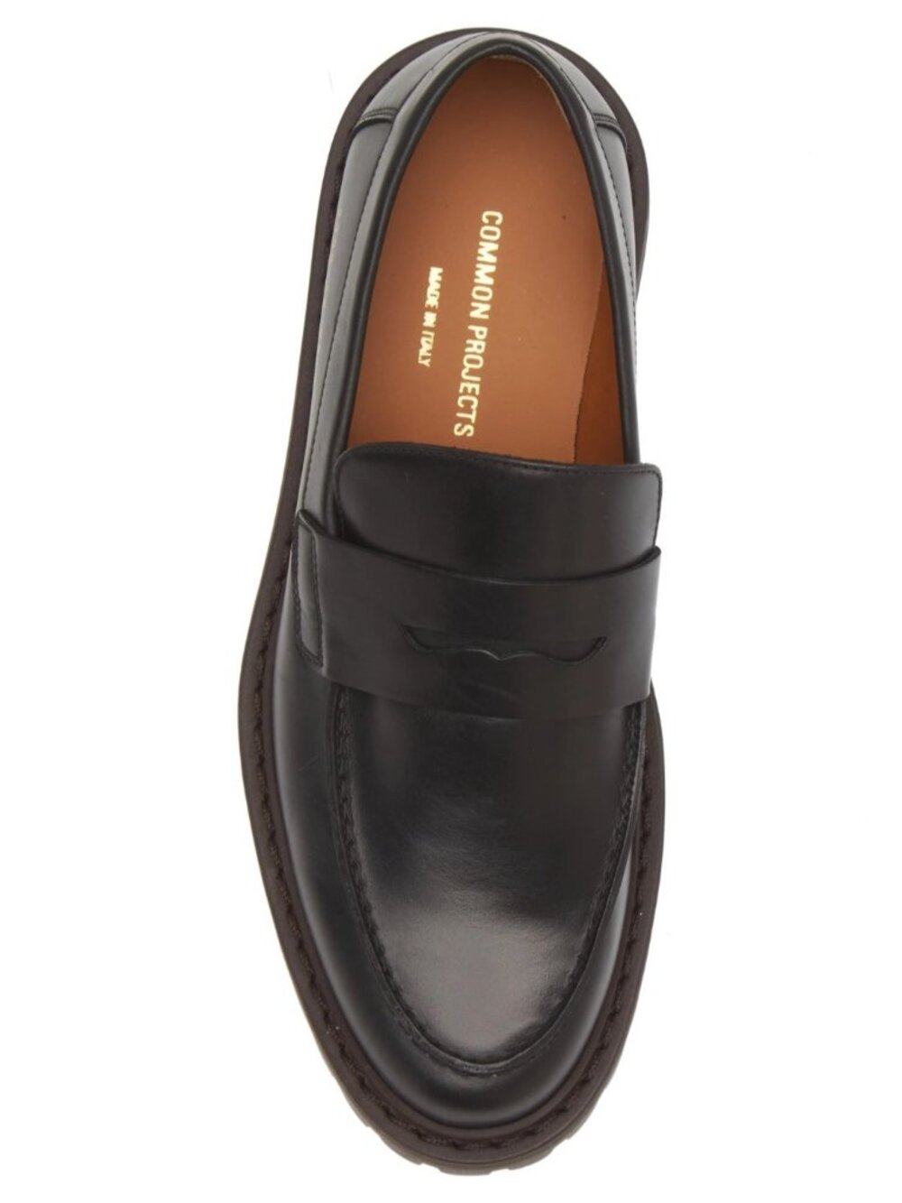 Common Projects Men's Leather Penny Loafer Shoes Black Size 45 / US 12 - Italy - Picture 4 of 5
